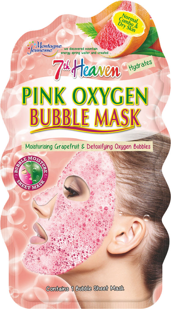 Maska za obraz 7th Heaven, Pink oxygen bubble, 20 g