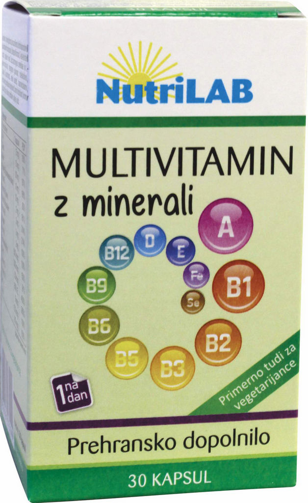 Kapsule multivitamin z minerali, 30/1