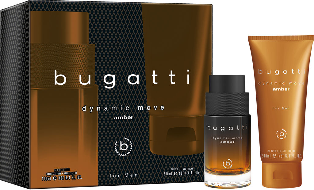 Darilni set Dynamic Bugatti Amber, moški