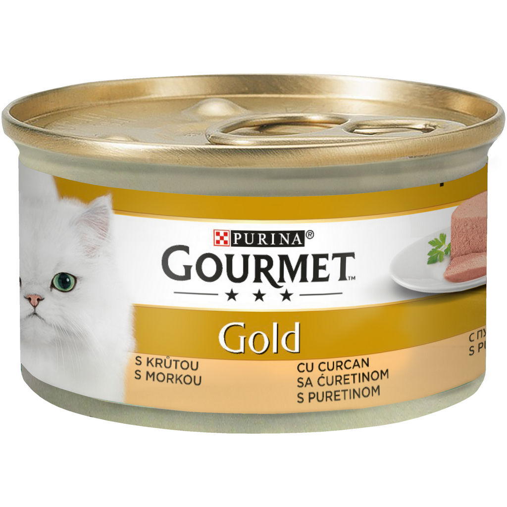 Hrana za mačke Gourmet, puran, 85g