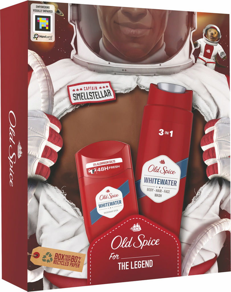 Darilni set Old Spice, Astronavt, Whitewater, dezodorant v stiku, gel za tuširanje