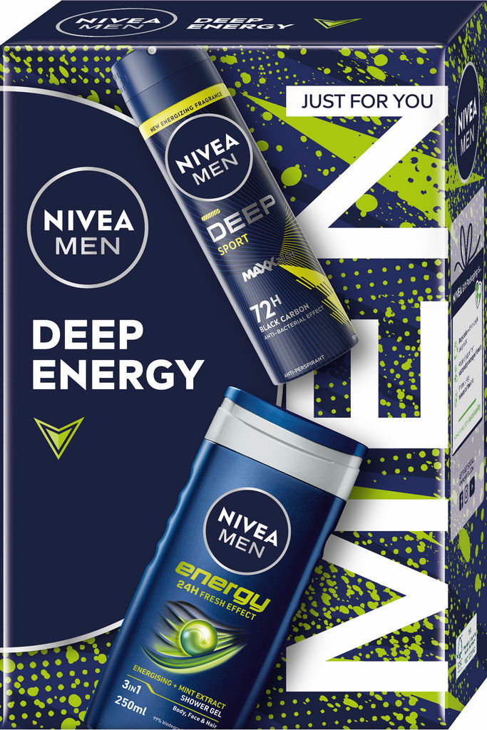 Darilni set Nivea men Deep energy