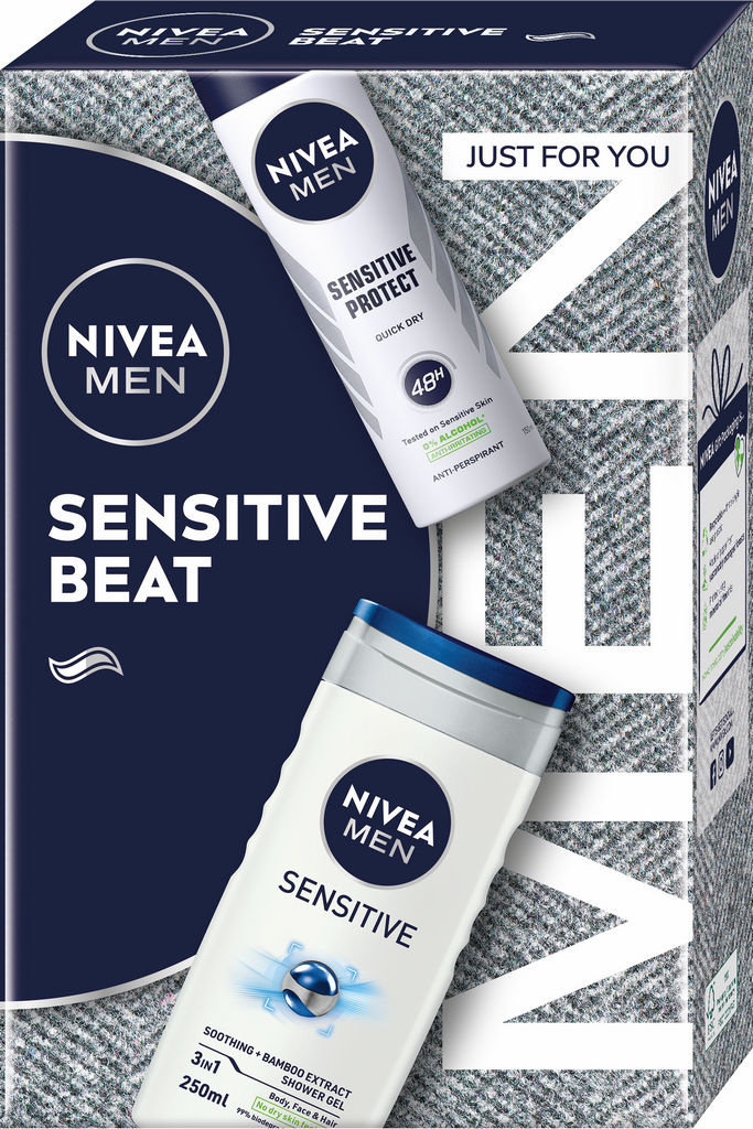 Darilni set Nivea men Sensiteive beat