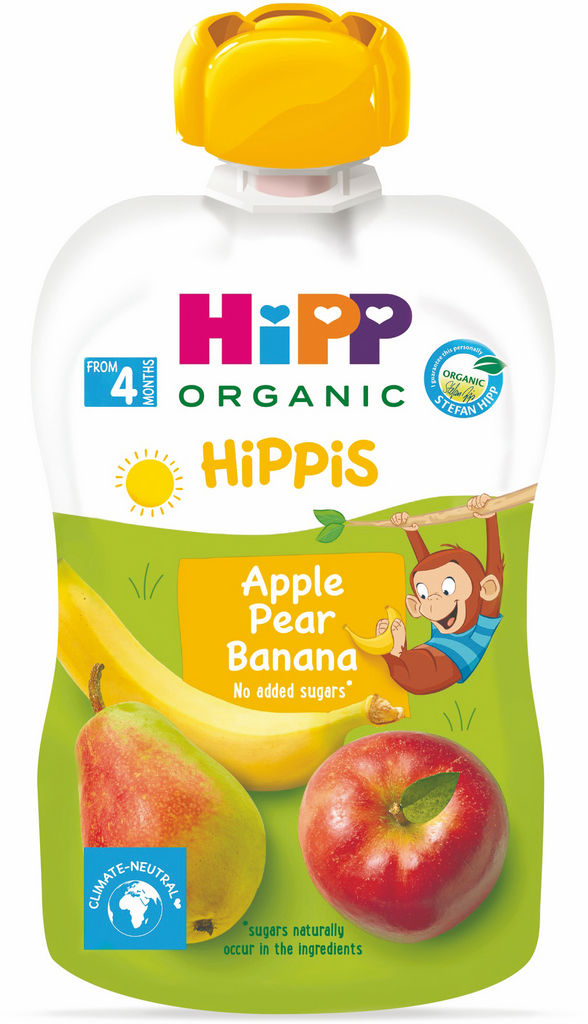 Blazinica Bio Hipp, jabolka, hruška, banana, 100 g